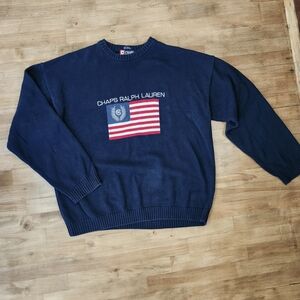 Chaps Ralph Lauren Navy American Sweater